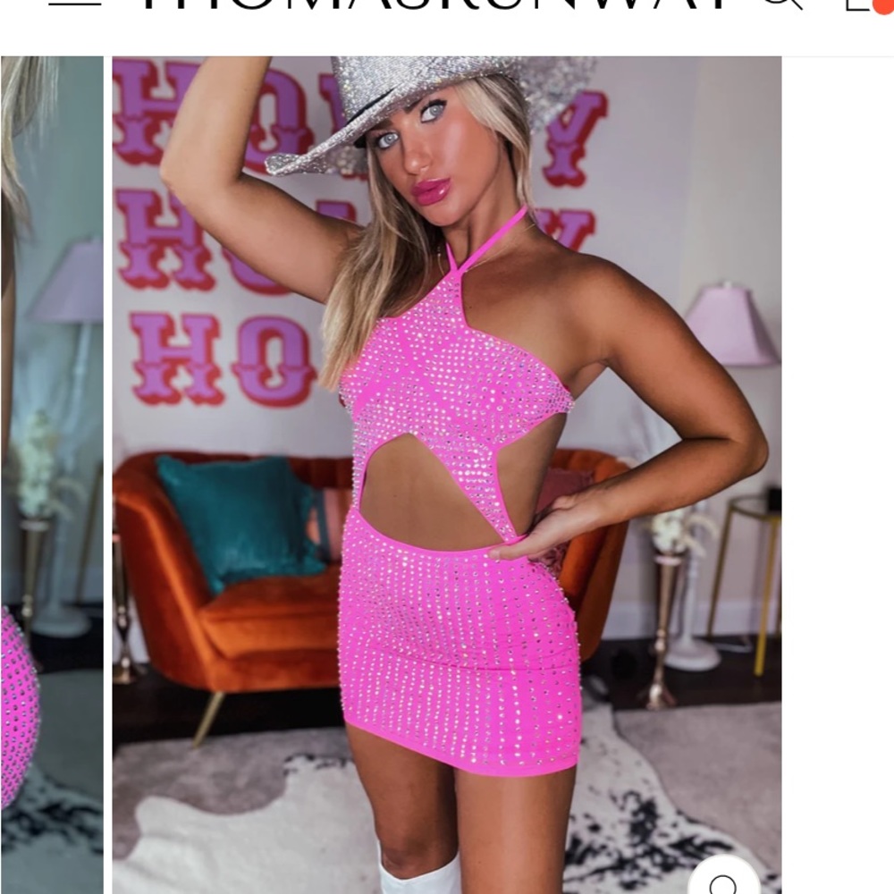 Pink dress worn once for bachelorette in Scottsdale
